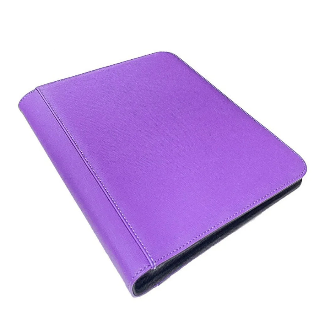 PU Toploader Binder 112 Toploaders 4 Pocket Cards Colletction Album Waterproof Dustproof Game Card Album For Trading Cards