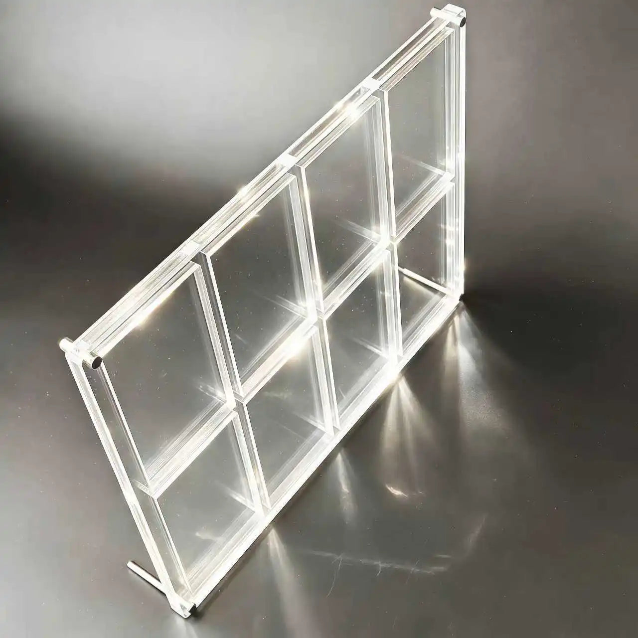 Trading Rating Card Display Stand 8Slot Acrylic Holder for 35PT Graded Cards Pokemon Yu-Gi-Oh