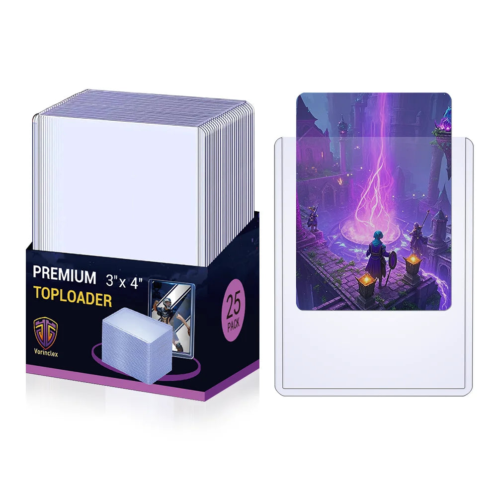 100ct/25ct 35pt Standard Top loaders Card Holder,Premium Card Holder for Trading Sports Football Game Cards Collecting Supplies