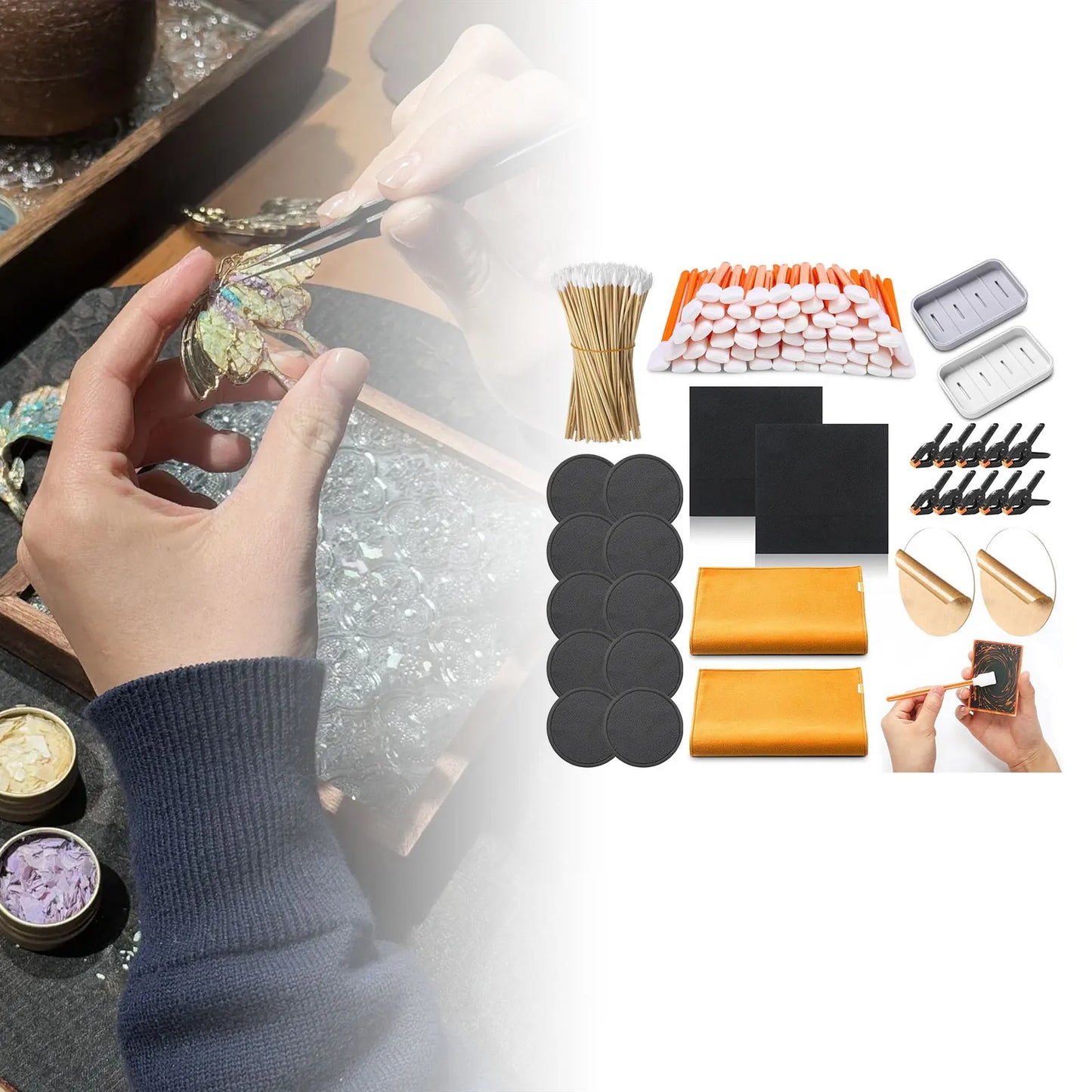 Trading Card Cleaning Kit Portable TCG Card Repair Kit Polishing Restoration Sports Card Flattening Care Tool for Collectors PSA