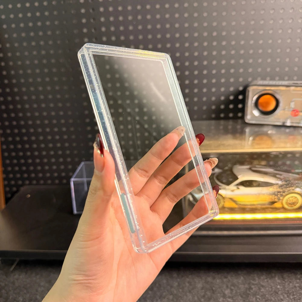 Anime Collectible Card Clear Rigid Card Holder Case High Transparency Hard Plastic Protective Card Box for Trading Cards