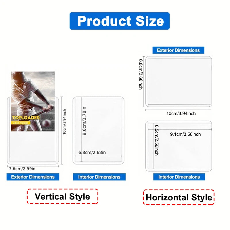 20-100Pcs 35PT Trading Card Holder Top Loading Clear Protective Hard P   Greenstreak Cards