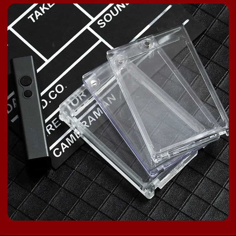 Magnetic Holder Trading Cards 35PT Protectors Hard Plastic Sleeves Display Case Baseball Sports Standard Card