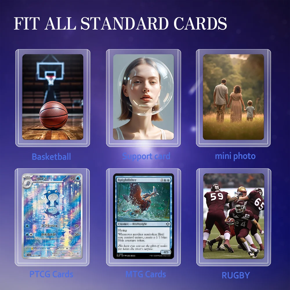 100ct/25ct 35pt Standard Top loaders Card Holder,Premium Card Holder for Trading Sports Football Game Cards Collecting Supplies