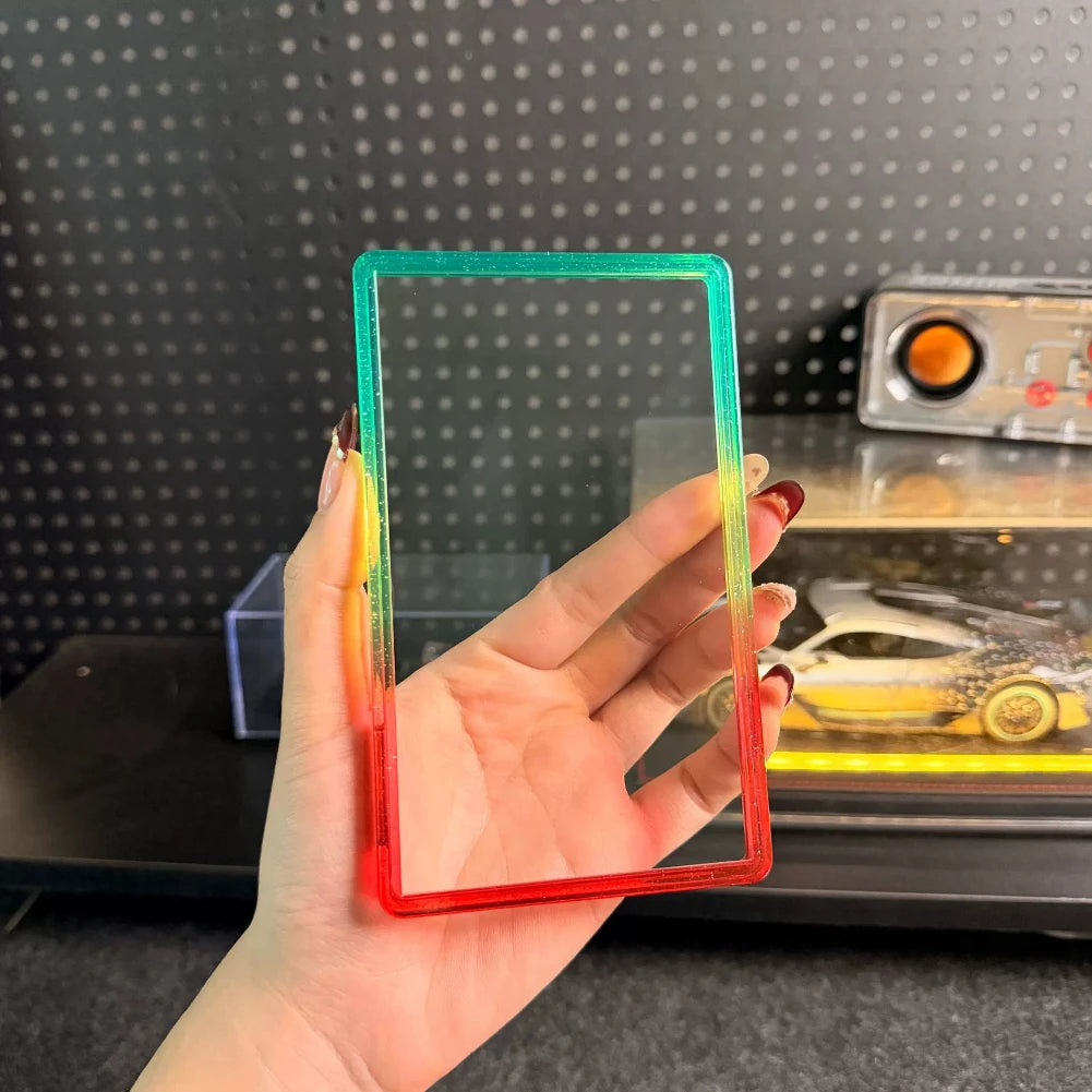 Anime Collectible Card Clear Rigid Card Holder Case High Transparency Hard Plastic Protective Card Box for Trading Cards