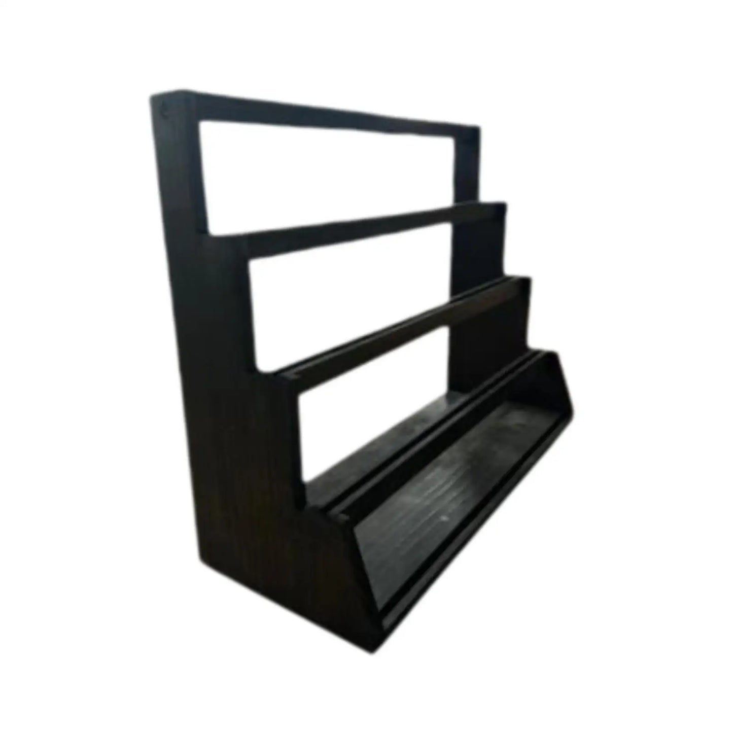 Wooden Card Display Rack 4 Tier Trading Card Holder Storage Shelf for TCG Sports Collection Home Office Organizer