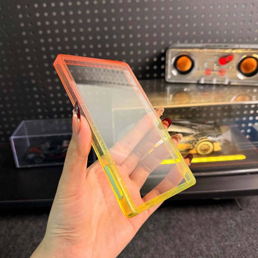 Anime Collectible Card Clear Rigid Card Holder Case High Transparency Hard Plastic Protective Card Box for Trading Cards