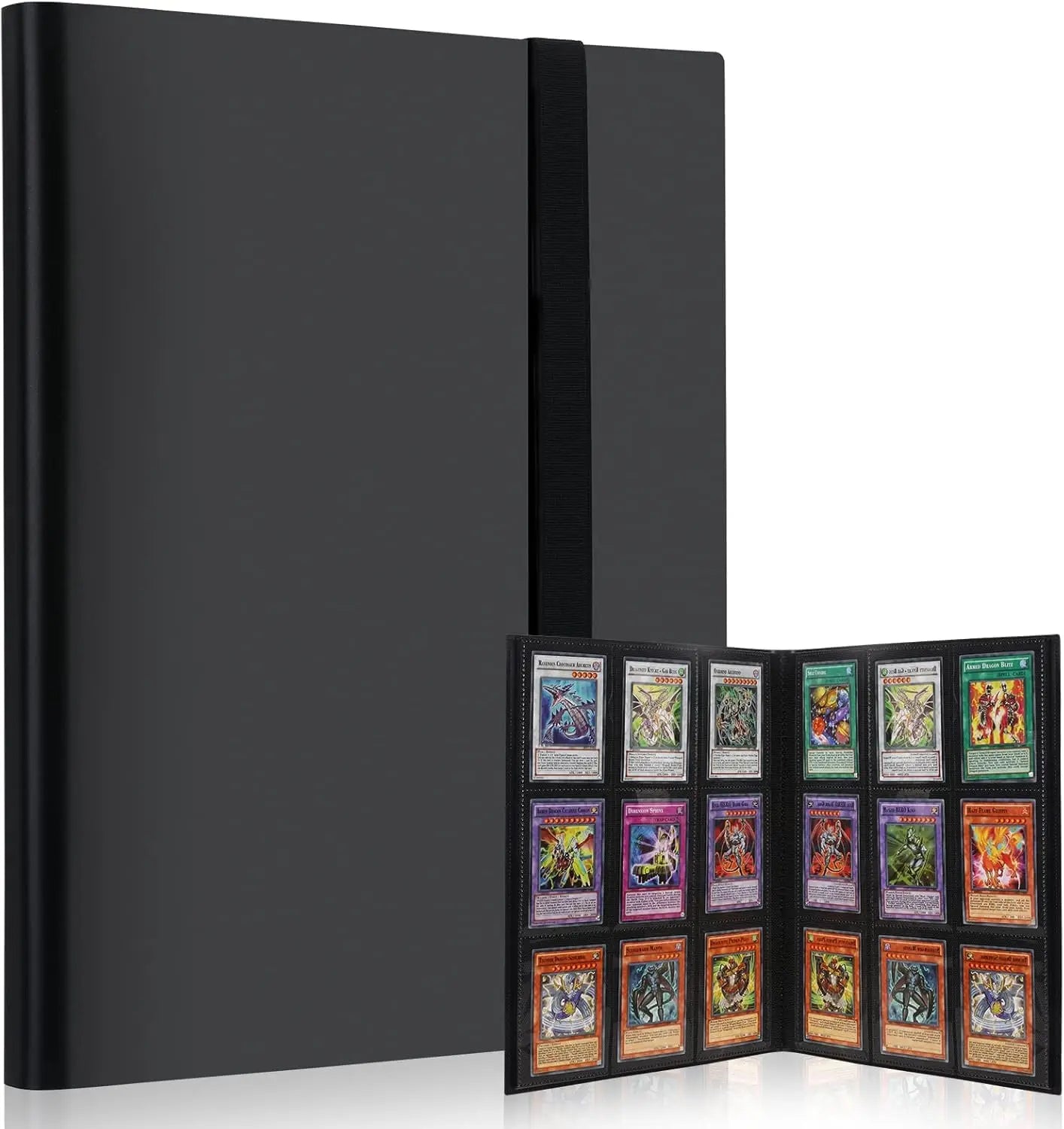 Card Binder with 9 Pocket Trading Card Album Display Binder 360 Side Loading Pocket Holder for TCG Yugioh MTG Game Card Book
