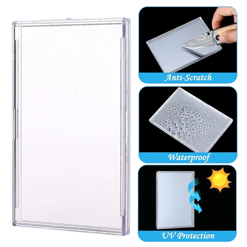 Card Protection Cover for Trading Card Storage Supplies Acrylic Transparent Photo Frame Display Holder Home Decoration TMZ