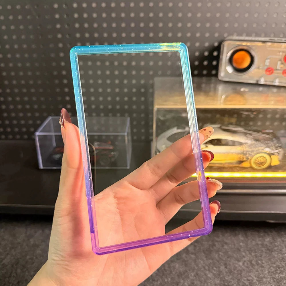 Anime Collectible Card Clear Rigid Card Holder Case High Transparency Hard Plastic Protective Card Box for Trading Cards