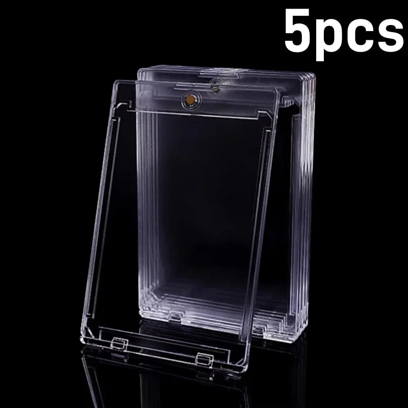 Magnetic Holder Trading Cards 35PT Protectors Hard Plastic Sleeves Display Case Baseball Sports Standard Card