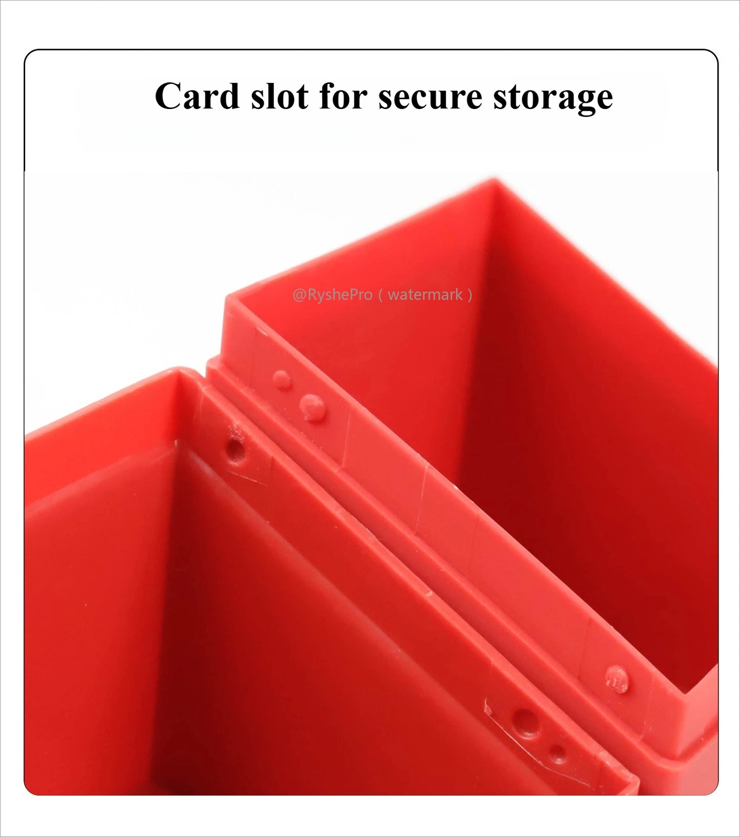 集换式卡牌套牌盒 – 可容纳 100 多张卡牌，防水防尘，带 1 个隔板，适用于游戏王、万智牌和棒球卡。