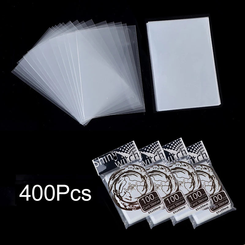 100-500Pcs Card Sleeves Transparent Cover Clear Protector Cards Holder For Board Playing Game ID Trading Folder Photo Pouch