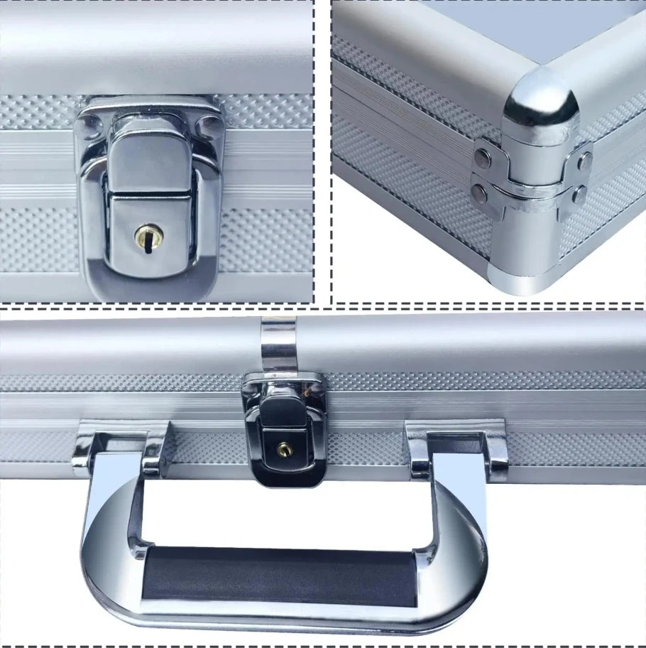 Card Display Case Lockable Large Capacity Premium Trading Card Case for Collectibles Party Games Sports Card TCG Jewelry