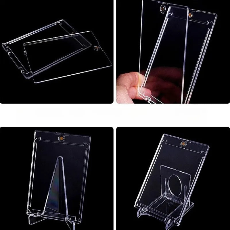 Magnetic Holder Trading Cards 35PT Protectors Hard Plastic Sleeves Display Case Baseball Sports Standard Card