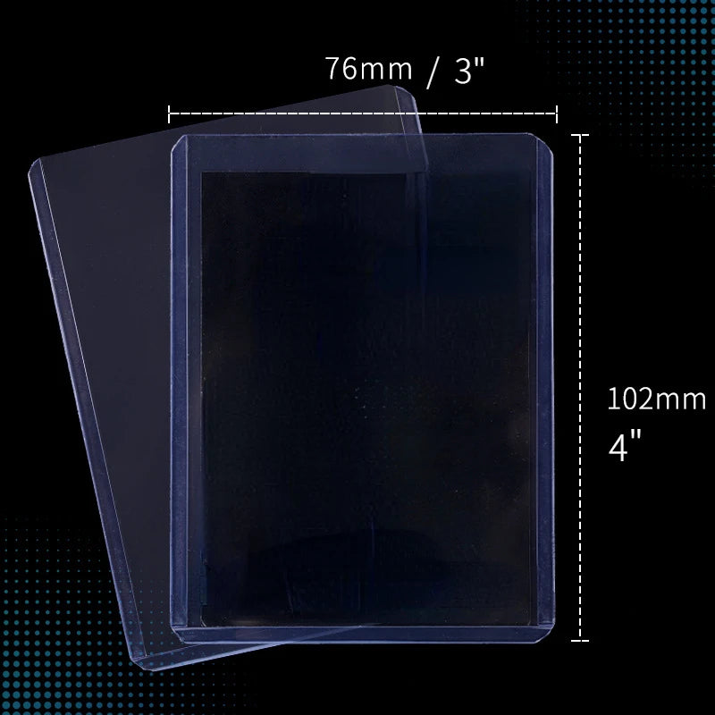 25pcs Top Loaders 200pcs Trading Card Sleeves 35pt 3”X 4“ Rigid Sport Card Protector Hard Sleeves Toploader for MTG Yugioh Card