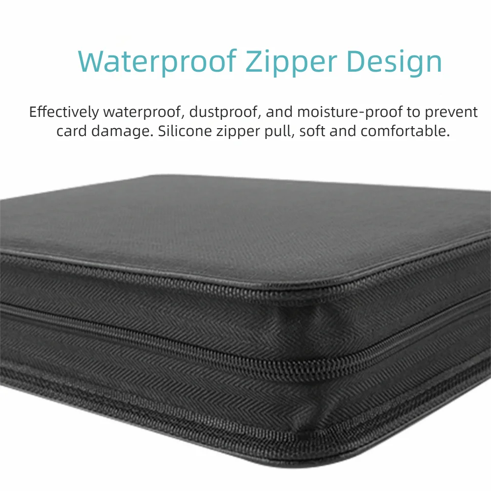 PU Toploader Binder 112 Toploaders 4 Pocket Cards Colletction Album Waterproof Dustproof Game Card Album For Trading Cards