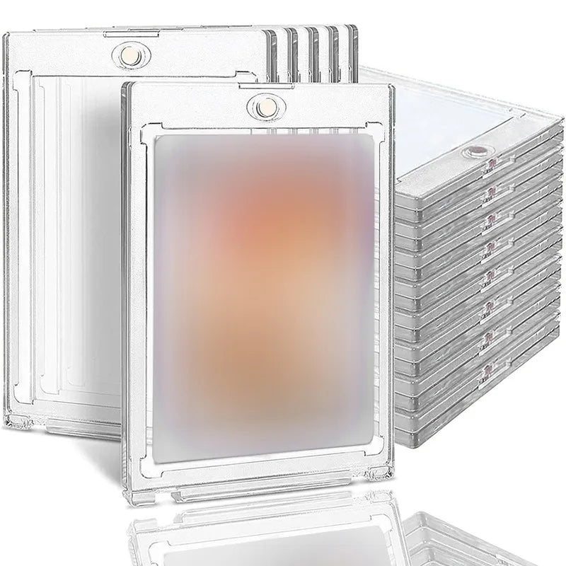 Magnetic Holder Trading Cards 35PT Protectors Hard Plastic Sleeves Display Case Baseball Sports Standard Card