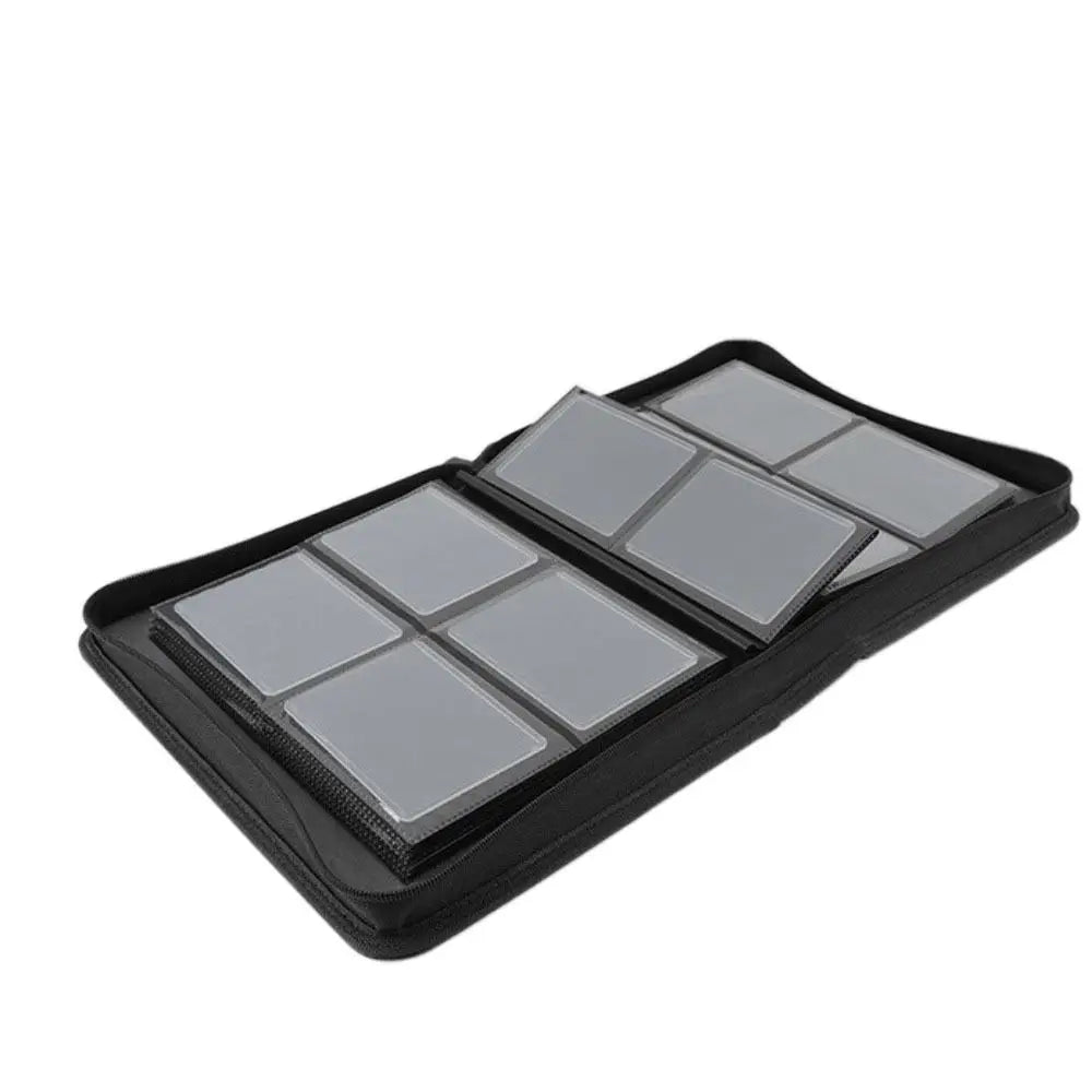 PU Toploader Binder 112 Toploaders 4 Pocket Cards Colletction Album Waterproof Dustproof Game Card Album For Trading Cards