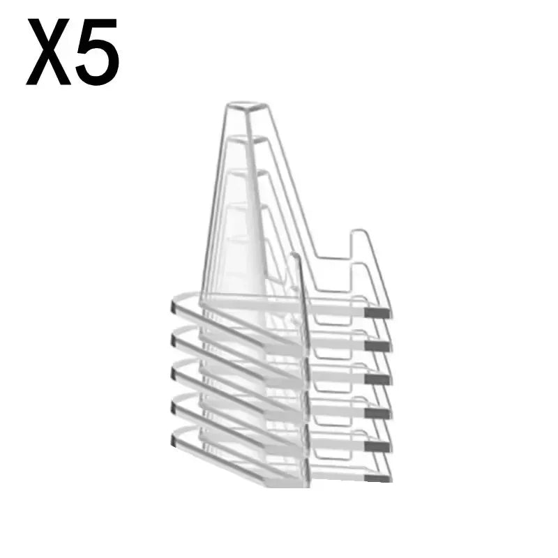 Triangular Card Display Stand Mini Acrylic Idol Photo Picture Holder Stands for Coin Sports Trading Cards Display Racks