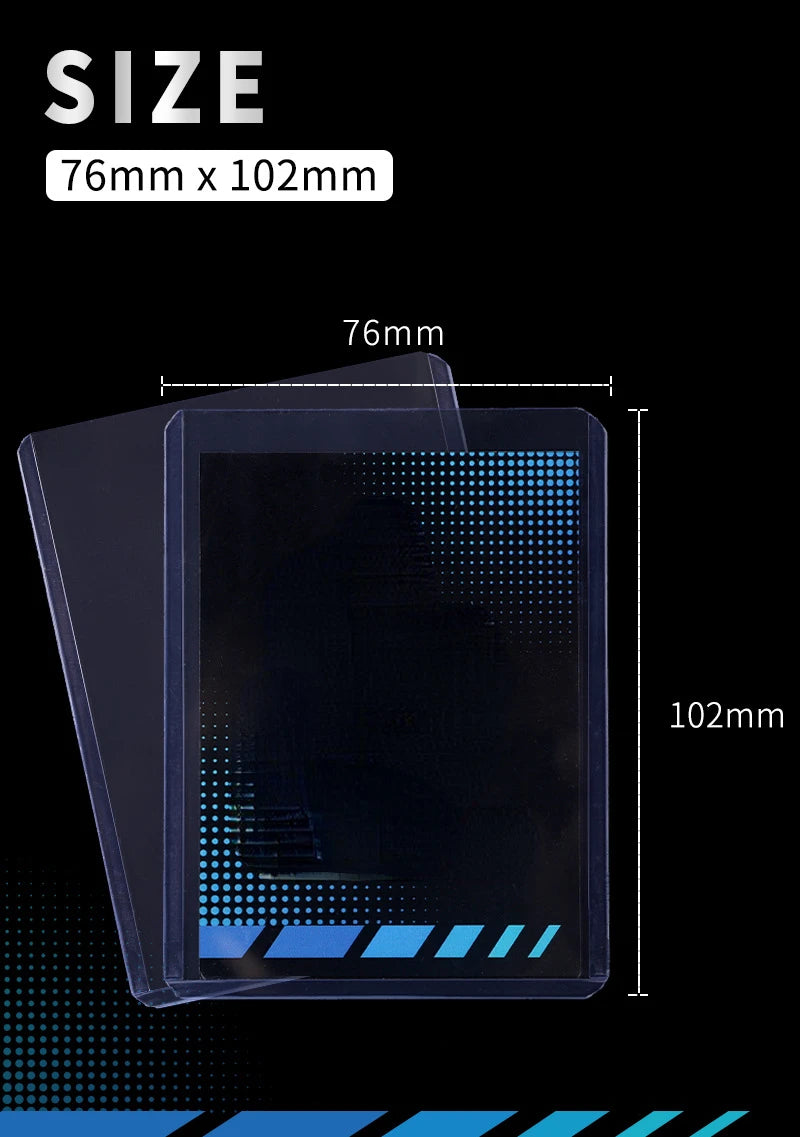 25pcs Top Loaders 200pcs Trading Card Sleeves 35pt 3”X 4“ Rigid Sport Card Protector Hard Sleeves Toploader for MTG Yugioh Card