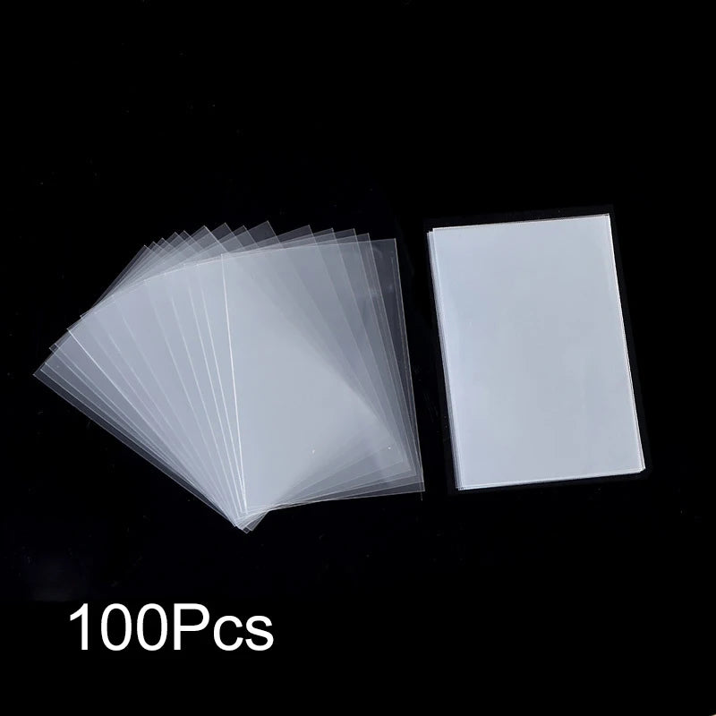 100-500Pcs Card Sleeves Transparent Cover Clear Protector Cards Holder For Board Playing Game ID Trading Folder Photo Pouch