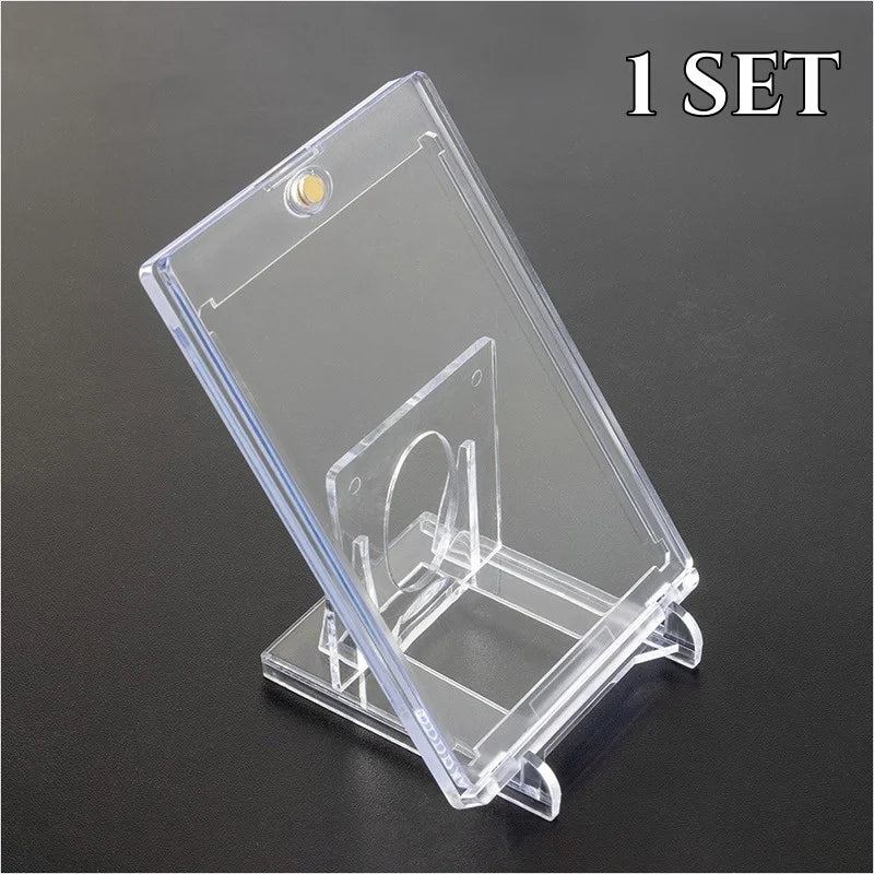 Magnetic Holder Trading Cards 35PT Protectors Hard Plastic Sleeves Display Case Baseball Sports Standard Card