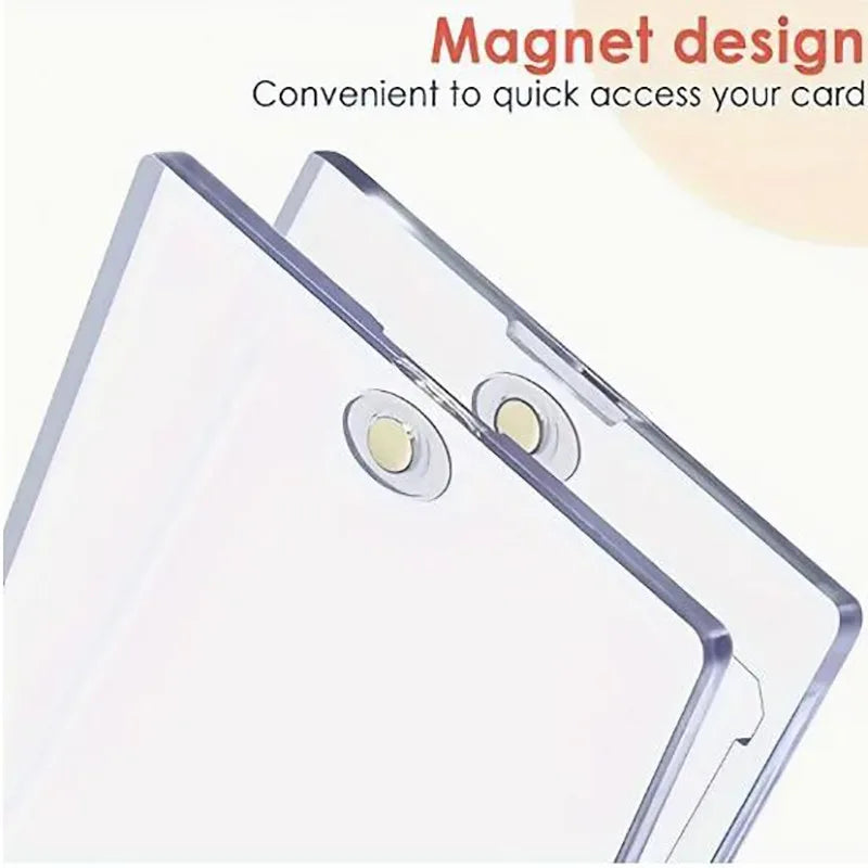 Magnetic Holder Trading Cards 35PT Protectors Hard Plastic Sleeves Display Case Baseball Sports Standard Card