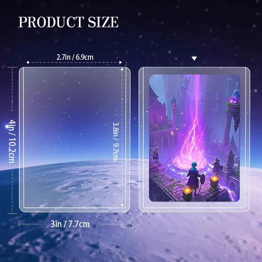 100ct/25ct 35pt Standard Top loaders Card Holder,Premium Card Holder for Trading Sports Football Game Cards Collecting Supplies