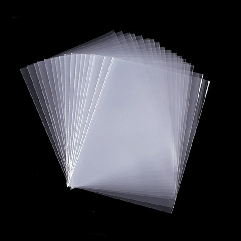 100-500Pcs Card Sleeves Transparent Cover Clear Protector Cards Holder For Board Playing Game ID Trading Folder Photo Pouch