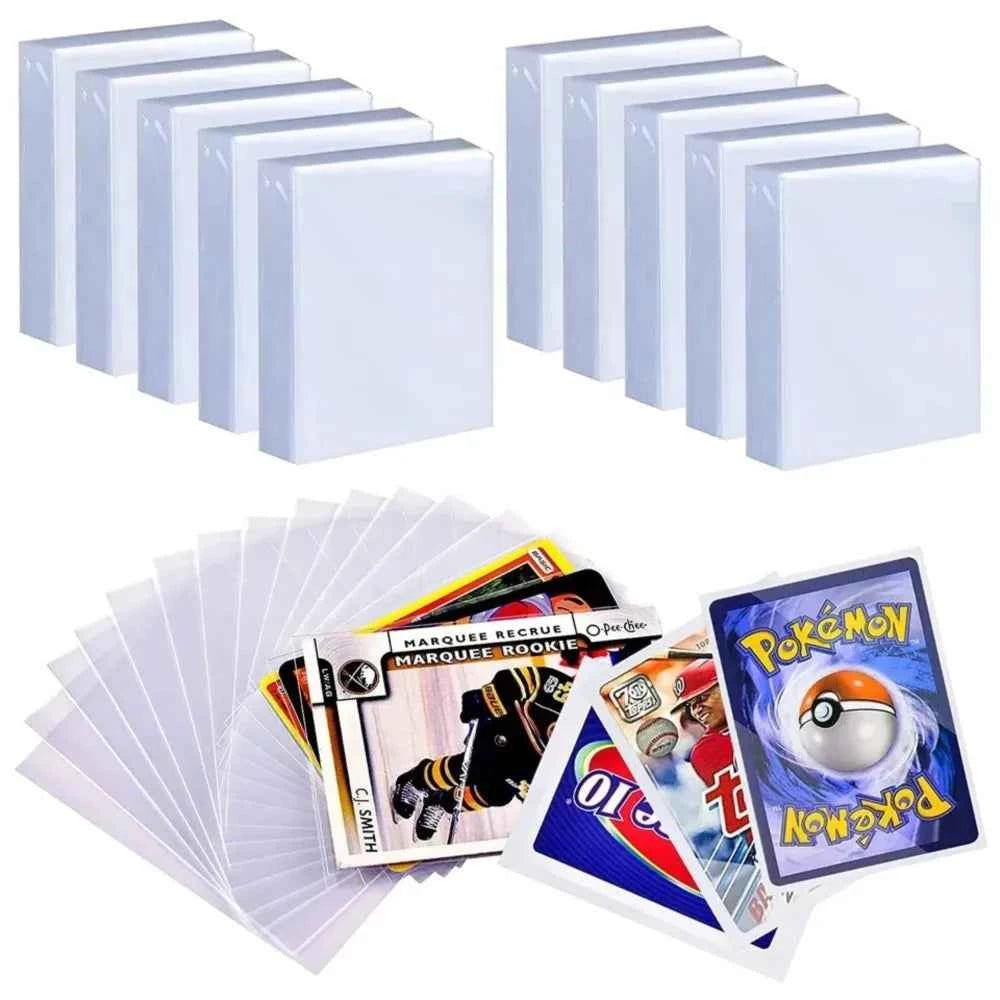 500 Counts Clear Soft Card Sleeves 2.5" x 3.5" Trading collect Sleeve Fit for Standard Baseball Sports MTG Pokemon Game Cards
