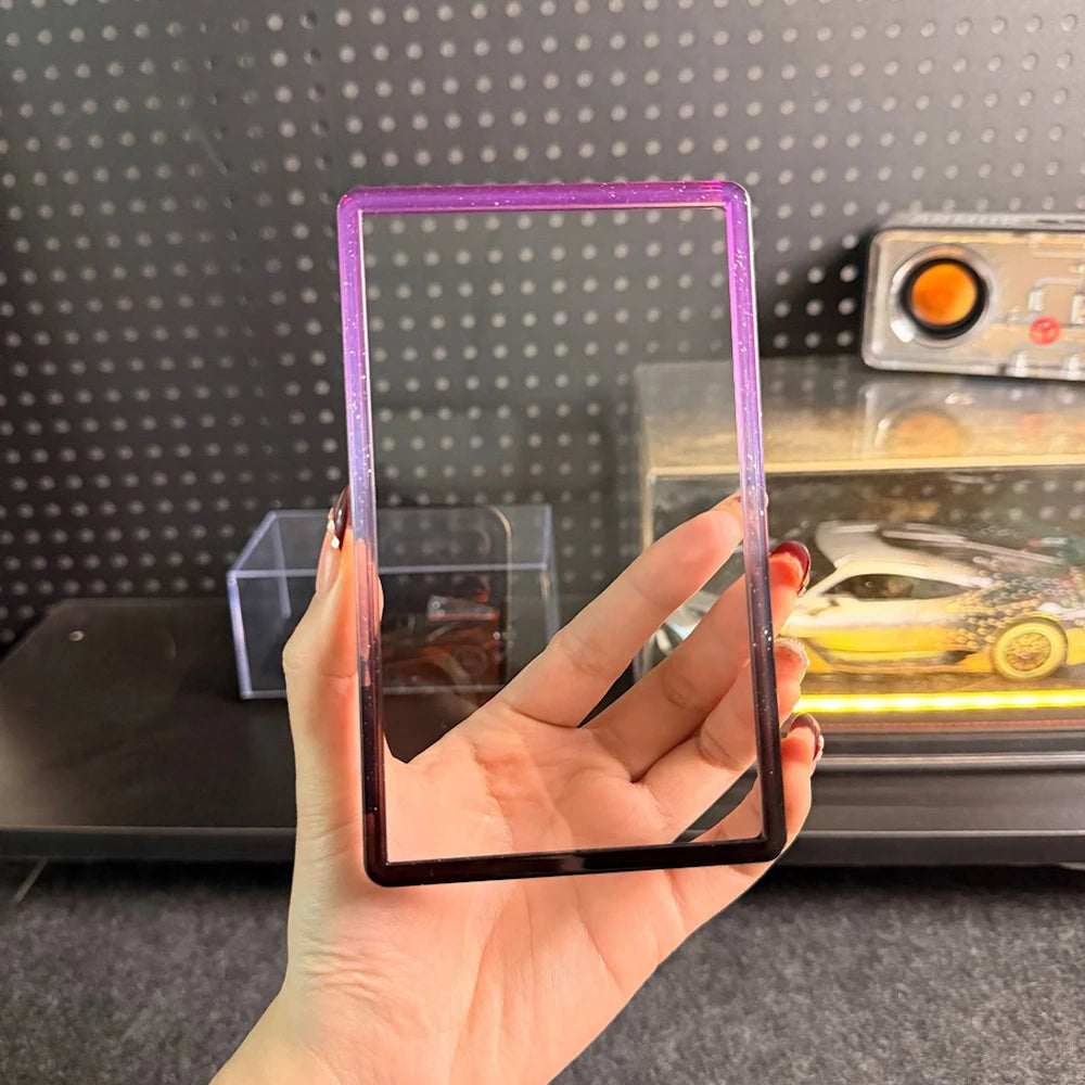 Anime Collectible Card Clear Rigid Card Holder Case High Transparency Hard Plastic Protective Card Box for Trading Cards
