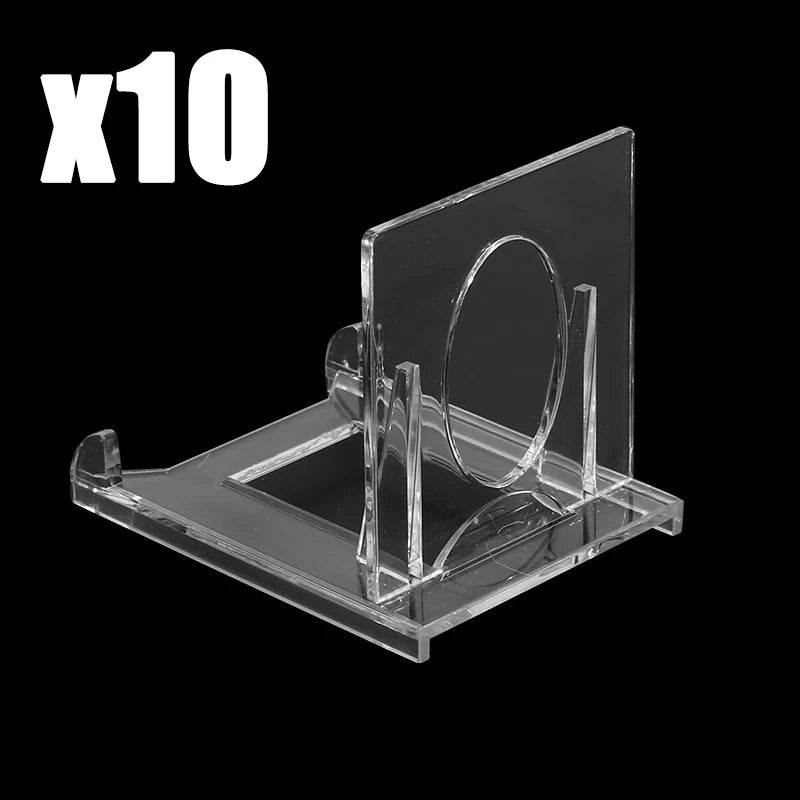 1-10Pcs Clear Card Holder Magnetic Holder Trading Cards Protectors Hard Plastic Sleeves Display Baseball Sports Standard Card
