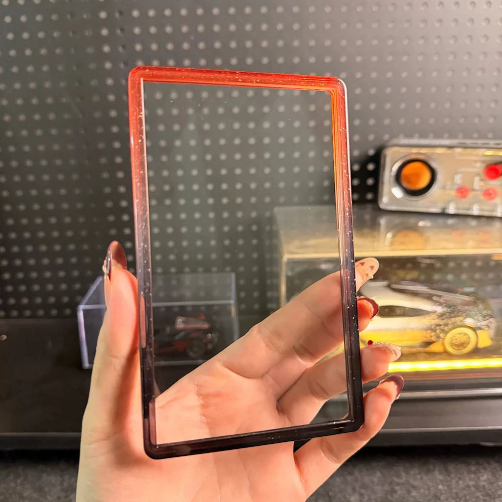 Anime Collectible Card Clear Rigid Card Holder Case High Transparency Hard Plastic Protective Card Box for Trading Cards