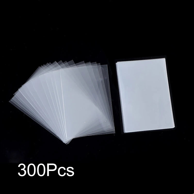 100-500Pcs Card Sleeves Transparent Cover Clear Protector Cards Holder For Board Playing Game ID Trading Folder Photo Pouch