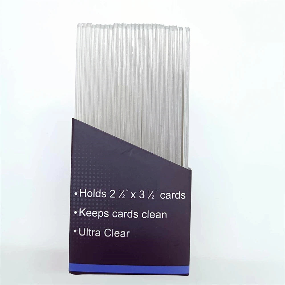25pcs Top Loaders 200pcs Trading Card Sleeves 35pt 3”X 4“ Rigid Sport Card Protector Hard Sleeves Toploader for MTG Yugioh Card
