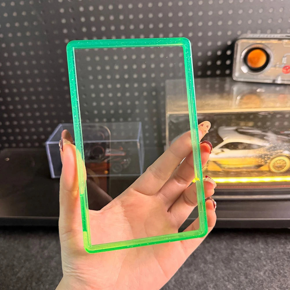 Anime Collectible Card Clear Rigid Card Holder Case High Transparency Hard Plastic Protective Card Box for Trading Cards