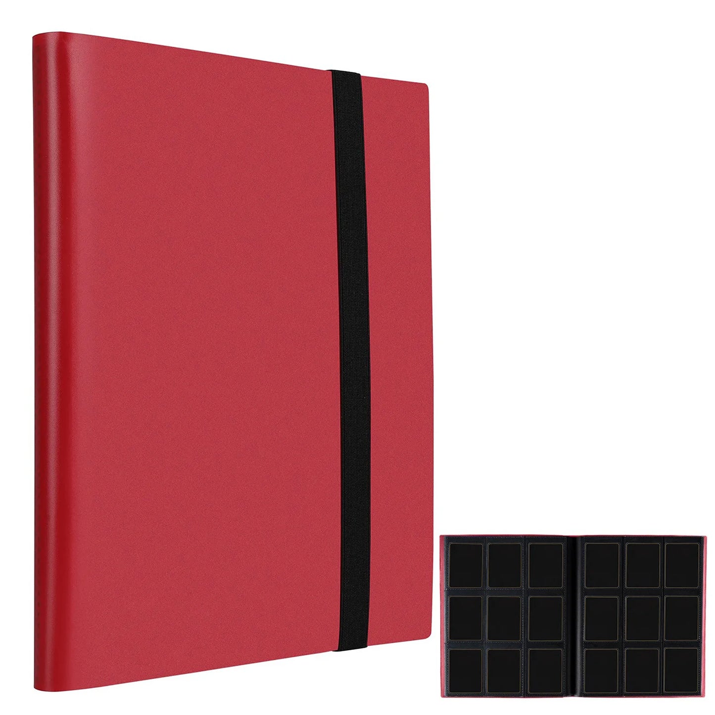 Card Binder with 9 Pocket Trading Card Album Display Binder 360 Side Loading Pocket Holder for TCG Yugioh MTG Game Card Book