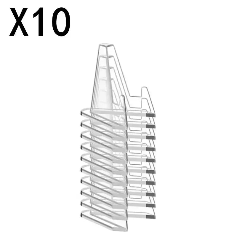 Triangular Card Display Stand Mini Acrylic Idol Photo Picture Holder Stands for Coin Sports Trading Cards Display Racks