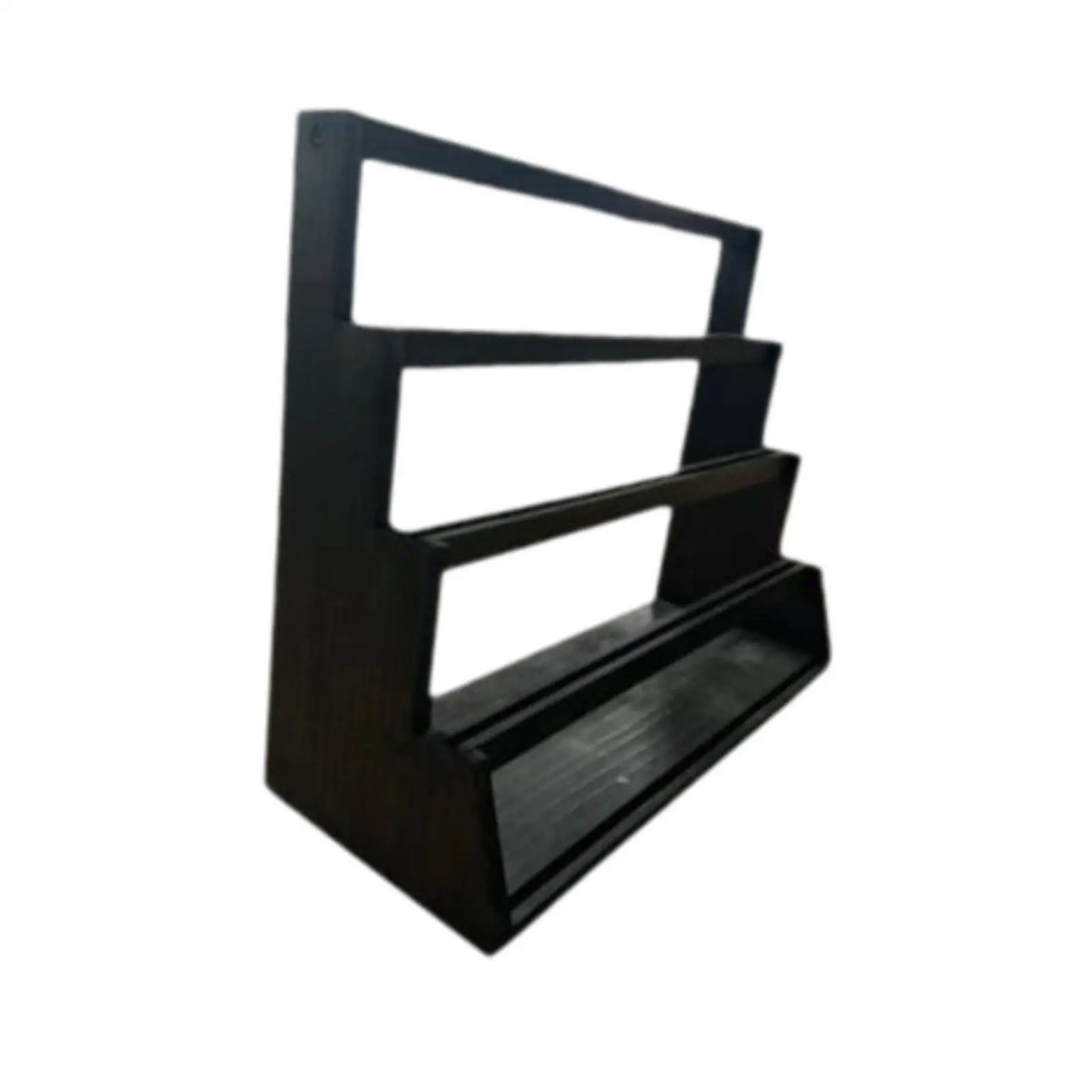 Wooden Card Display Rack 4 Tier Trading Card Holder Storage Shelf for TCG Sports Collection Home Office Organizer