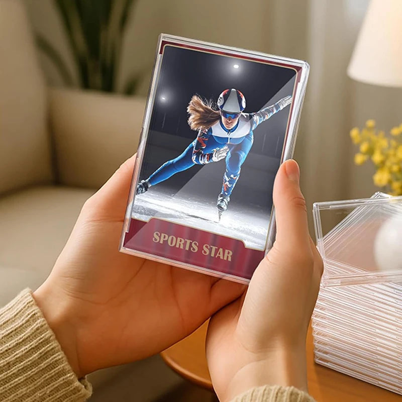 Card Protection Cover for Trading Card Storage Supplies Acrylic Transparent Photo Frame Display Holder Home Decoration TMZ